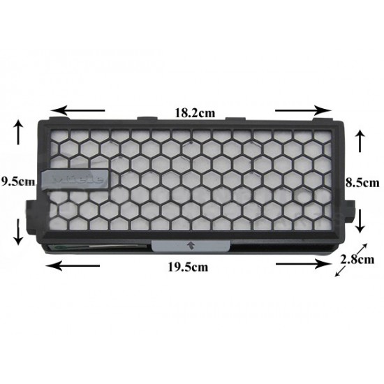 Φίλτρο Άνθρακα για Ηλεκτρική Σκούπα MIELE S4000-5000 9616110