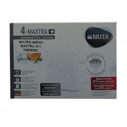 Brita Ανταλλακτικό Φίλτρο Νερού για Κανάτα από Ενεργό Άνθρακα Maxtra+ 3+1τμχ