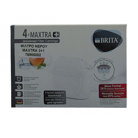 Brita Ανταλλακτικό Φίλτρο Νερού για Κανάτα από Ενεργό Άνθρακα Maxtra+ 3+1τμχ