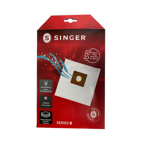 Σακούλα με μικροϊνες  για Σκούπα Singer VC 2200