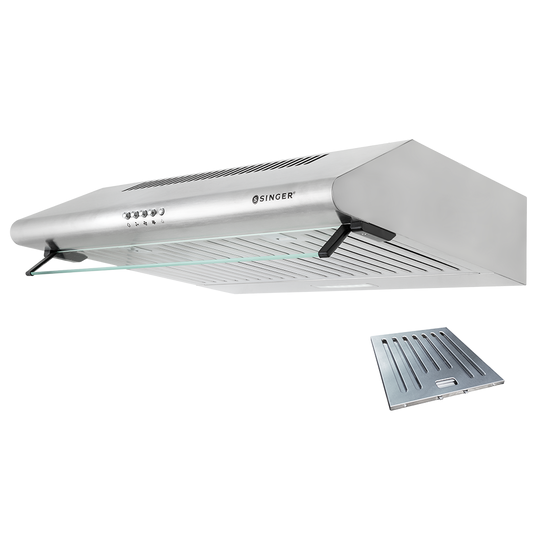 Απορροφητήρας Singer PREMIUM inox 70cm με φίλτρα χοάνης (baffle)