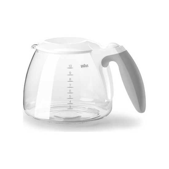 Γνήσια Κανάτα για Καφετιέρα Braun KFK500 10cups White AX13210011 63104705