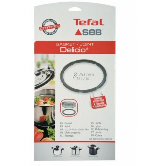 Γνήσιο λάστιχο για Χύτρα TEFAL DELICIO 8L